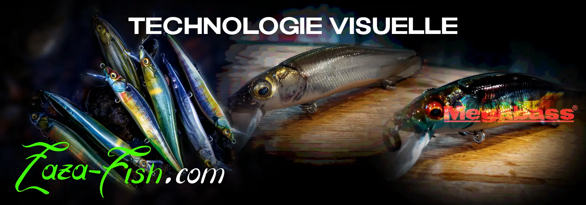 Vue détaillée du Megabass Vision Fine Art Finish et de son effet de reflets lumineux